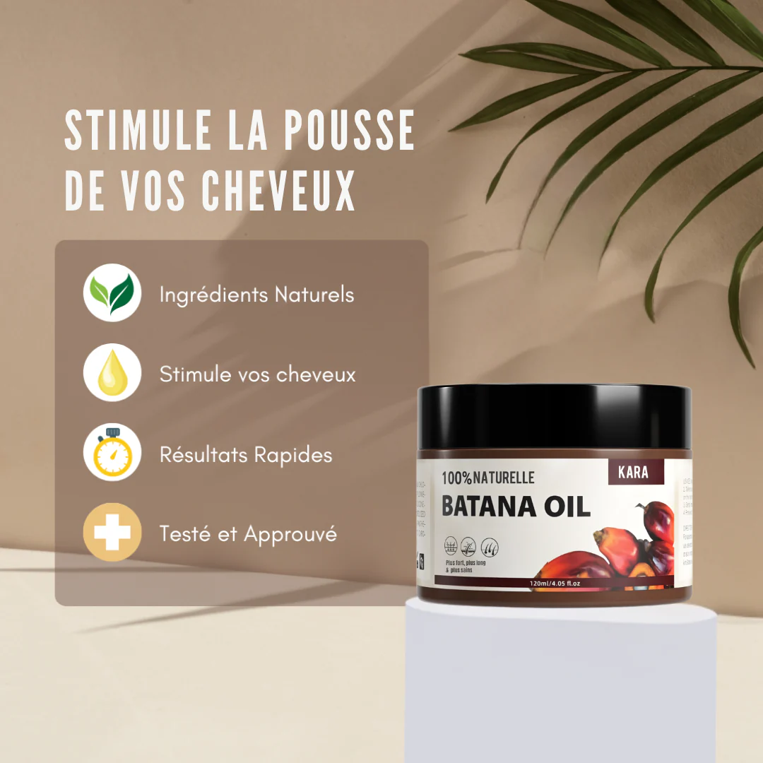 Huile de Batana™ 100% pure | L'huile de croissance des cheveux, de traitement capillaire pour tous les types de cheveux